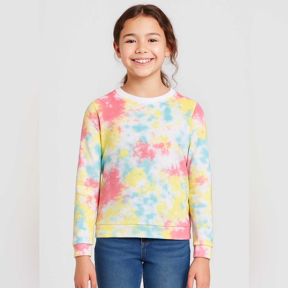 Cat & Jack Pastel Tie-Dye Top